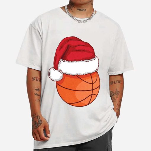 Mockup T Shirt MEN 1 BASK40 Christmas Basketball