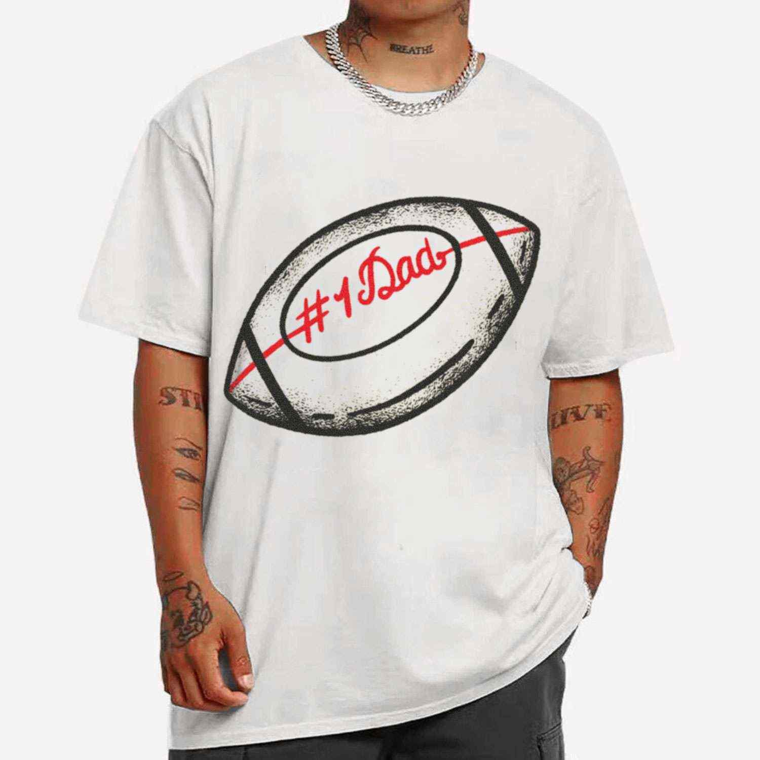 Best Dad American Football T-shirt