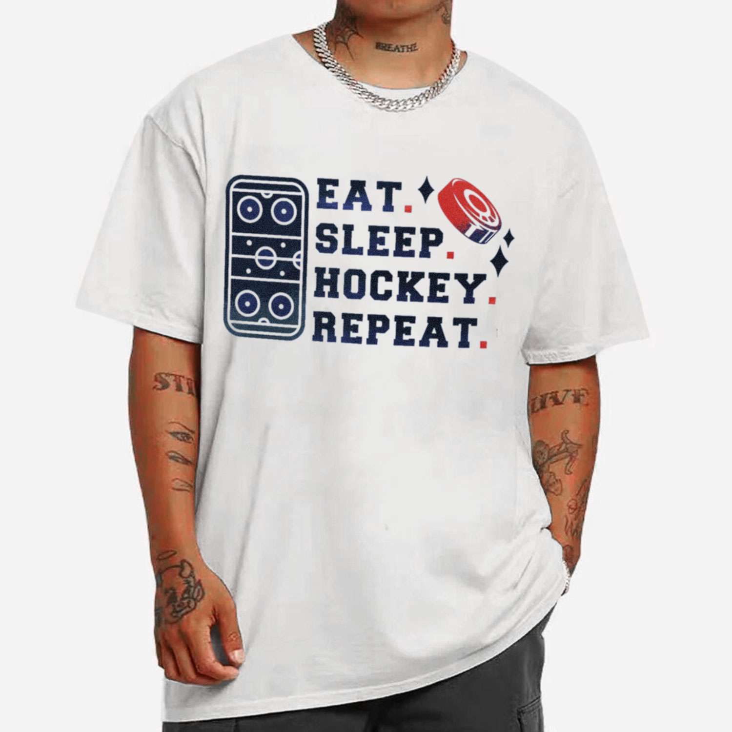 Eat Sleep Hockey Repeat T-shirt
