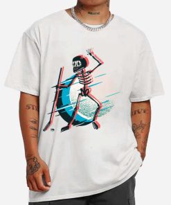 Mockup T Shirt MEN 1 ICEH41 Skeleton Hockey
