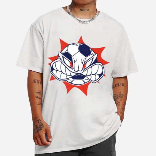 Mockup T Shirt MEN 1 SOCC13 Angry Soccer Ball Sport