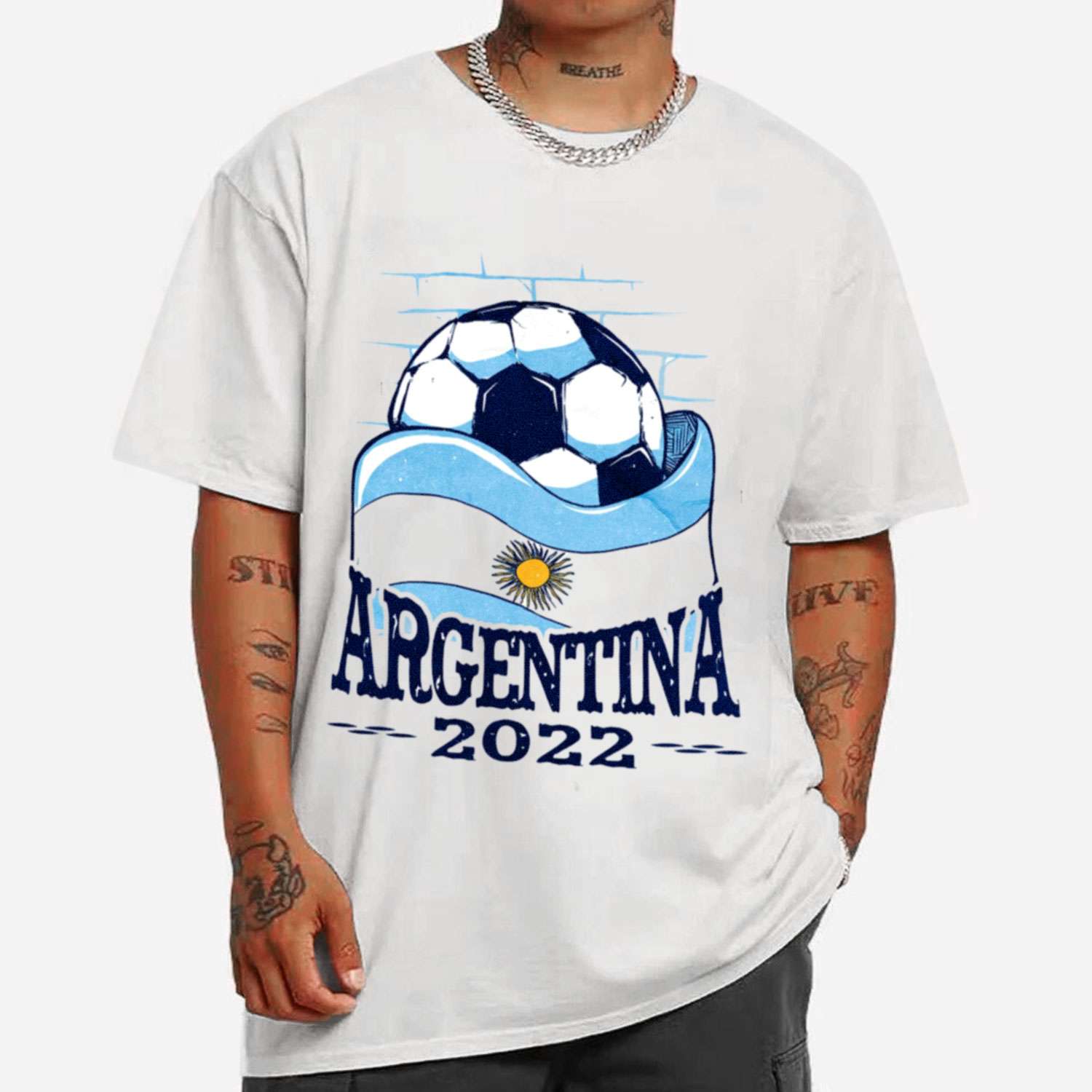 Argentina Flag Soccer T-shirt