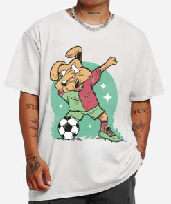 Mockup T Shirt MEN 1 SOCC21 Dog Playing Soccer And Dabbing
