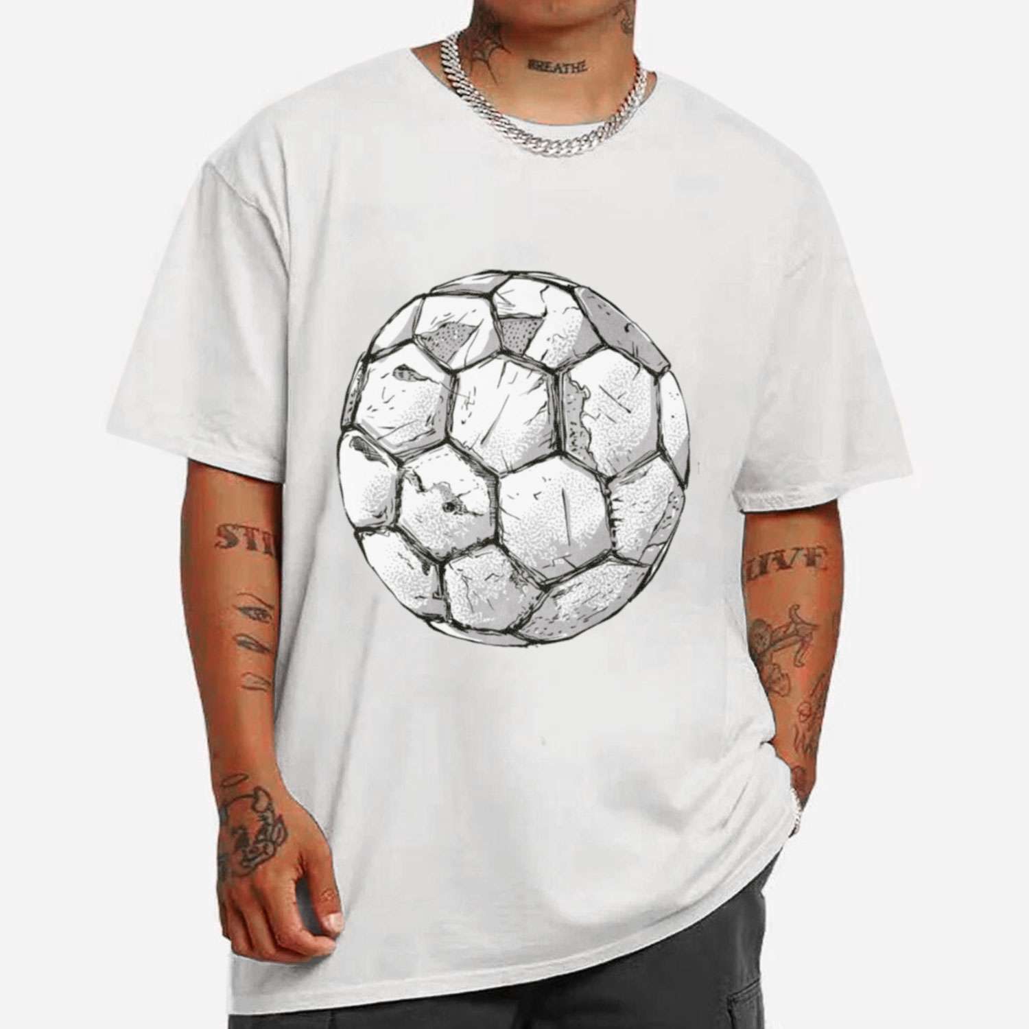 Realistic Soccer Ball Sport T-shirt