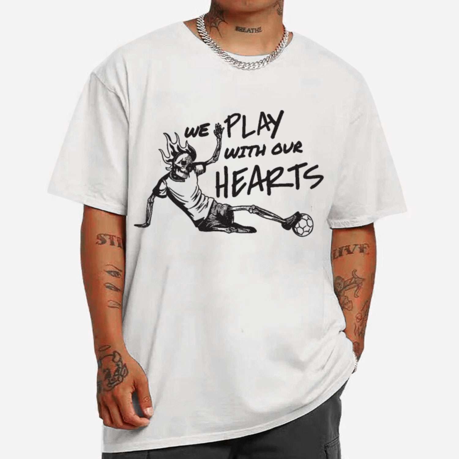Skeleton Soccer T-shirt