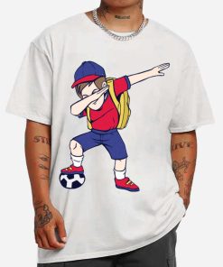 Mockup T Shirt MEN 1 SOCC35 Soccer Kid Dabbing