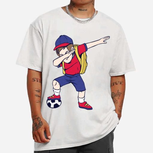 Mockup T Shirt MEN 1 SOCC35 Soccer Kid Dabbing