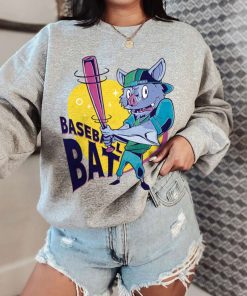 Mockup T Sweatshirt BASE36 Bat Animal Playing Baseball