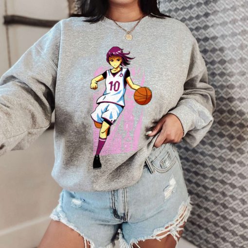 Mockup T Sweatshirt BASK25 Basketball Anime Girl