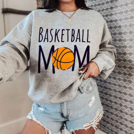 Mockup T Sweatshirt BASK35 Basketball Sport Mom