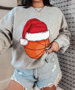 Mockup T Sweatshirt BASK40 Christmas Basketball