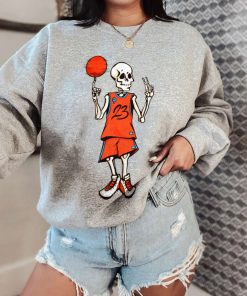 Mockup T Sweatshirt BASK49 Skeleton Basketball