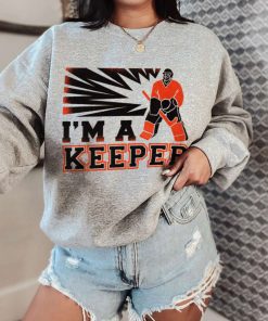 Mockup T Sweatshirt ICEH33 I M A Keeper Hockey