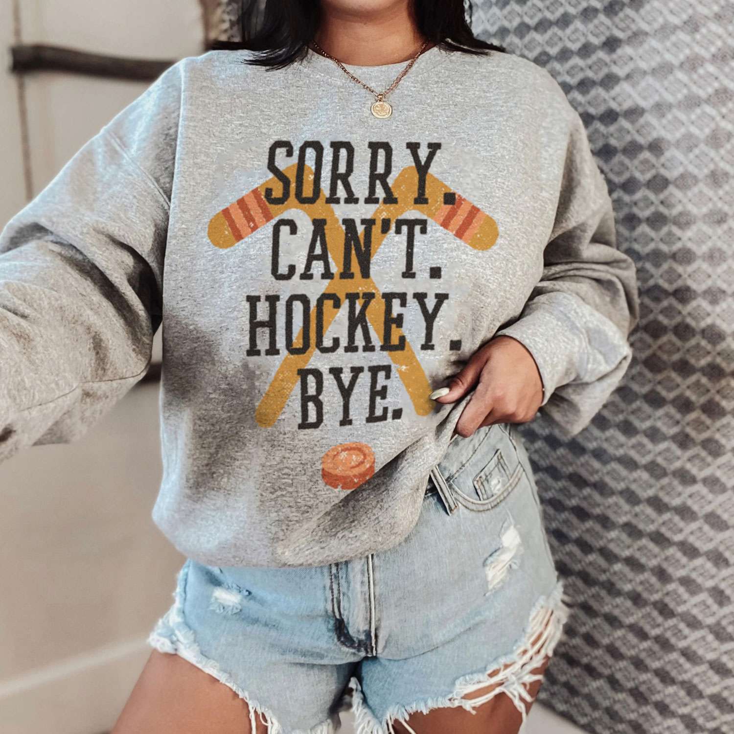 Sorry Hockey Funny Quote T-shirt