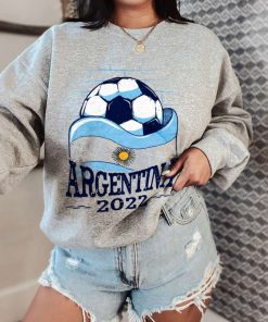 Mockup T Sweatshirt SOCC15 Argentina Flag Soccer