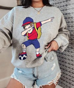 Mockup T Sweatshirt SOCC35 Soccer Kid Dabbing