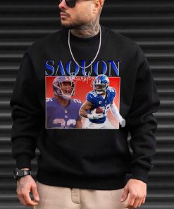 Mockup T Sweatshirt TSBN055 Saquon Barkley Bootleg Style New York Giants