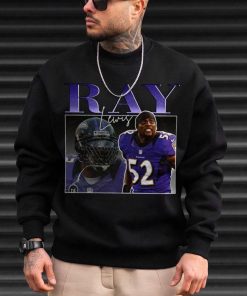 Mockup T Sweatshirt TSBN062 Ray Lewis Bootleg Style Baltimore Ravens