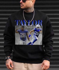 Jonathan Taylor 28 Indianapolis Colts football retro poster shirt, hoodie,  sweater, long sleeve and tank top