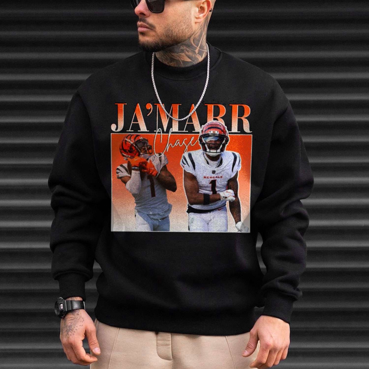 Ja'marr chase throwback new shirt, hoodie, longsleeve tee, sweater