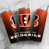 Mockup Tumbler 0 1Side TUMB0207 Cincinnati Bengals Ombre Straight Skinny Glitter Tumbler