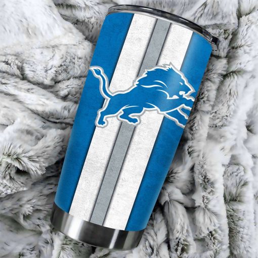 Detroit Lions Tumbler Cup With Straw Sports Football