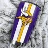 Mockup Tumbler 0 2Side TUMB0121 Minnesota Vikings Vintage Straight Skinny Glitter Tumbler