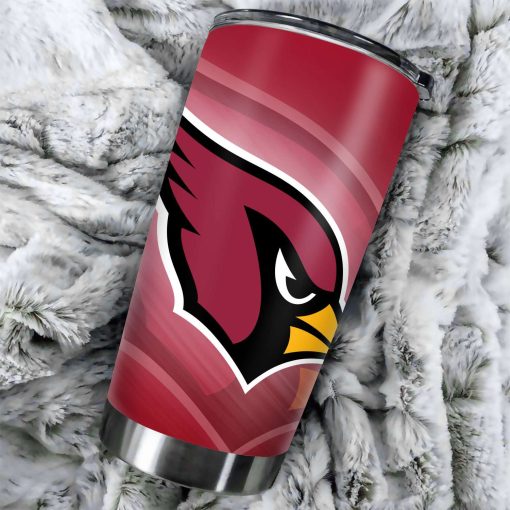 Mockup Tumbler 1 1Side TUMB0301 Arizona Cardinals Simple Straight Skinny Glitter Tumbler