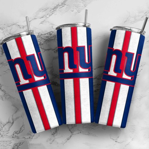 Mockup Tumbler 1 2Side TUMB0124 New York Giants Vintage Straight Skinny Glitter Tumbler