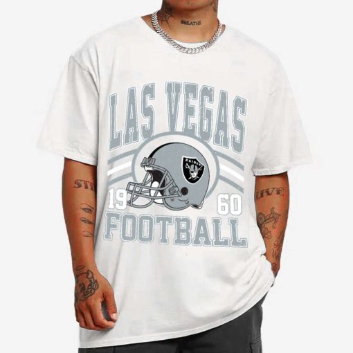 T Shirt MEN 1 DSHLM17 Vintage Sunday Helmet Football Las Vegas Raiders T Shirt