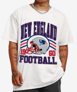 T Shirt MEN 1 DSHLM22 Vintage Sunday Helmet Football New England Patriots T Shirt