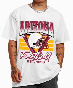 T Shirt MEN White TS0232 Arizona Helmets NFL Sunday Retro Arizona Cardinals T Shirt