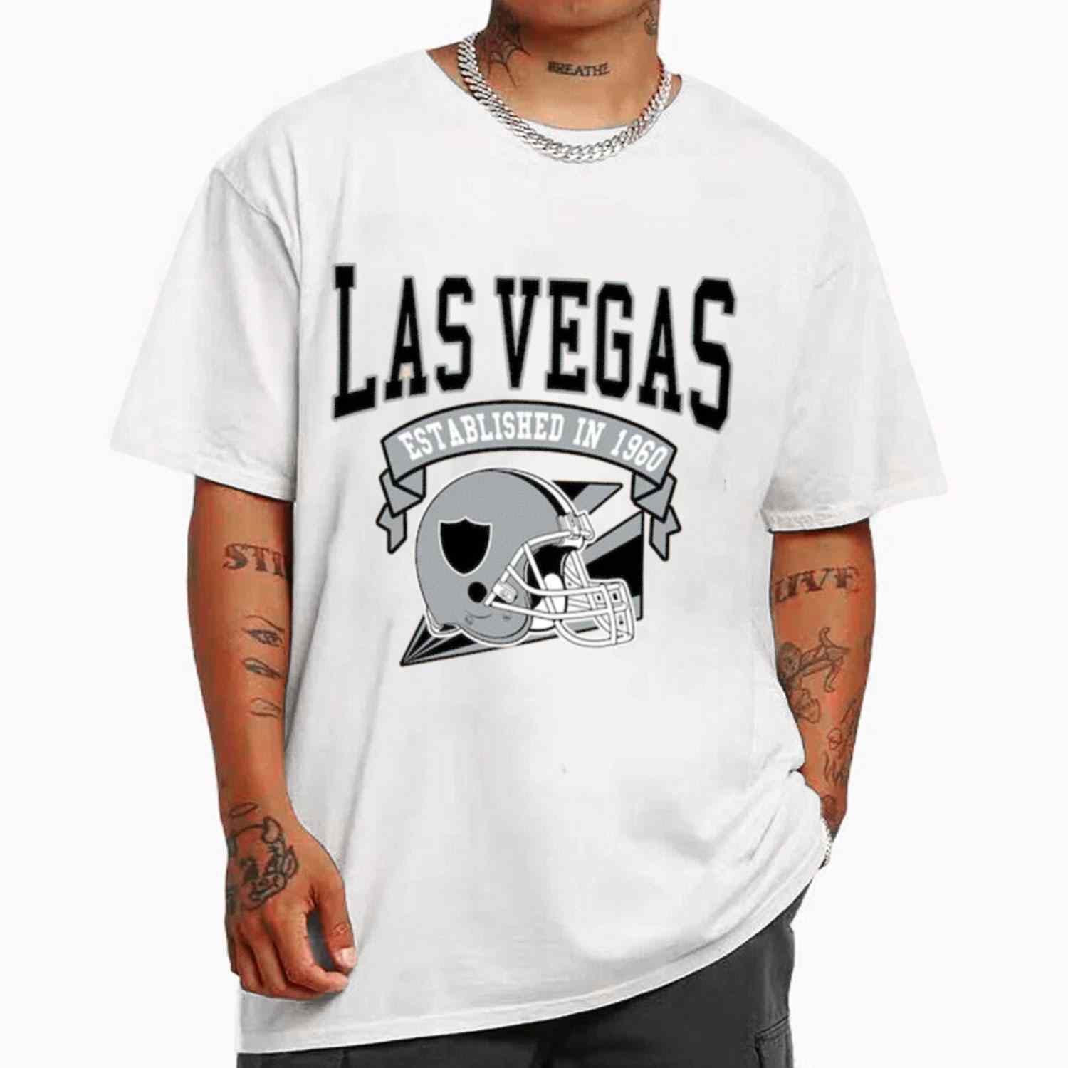 Vintage Football Team Las Vegas Raiders Established In 1960 T-Shirt