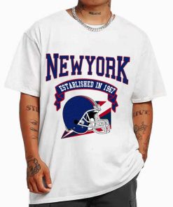 T Shirt MEN White TS0315 New York Established In 1967 Vintage Football Team New York Giants T Shirt