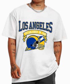 T Shirt MEN White TS0326 Los Angeles Established In 1936 Vintage Football Team Los Angeles Rams T Shirt