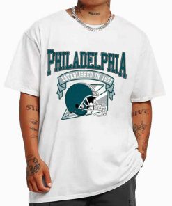 T Shirt MEN White TS0327 Philadelphia Established In 1933 Vintage Football Team Philadelphia Eagles T Shirt