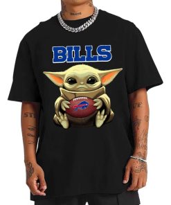 T Shirt Men DSBB04 Baby Yoda Hold Duke Ball Buffalo Bills T Shirt