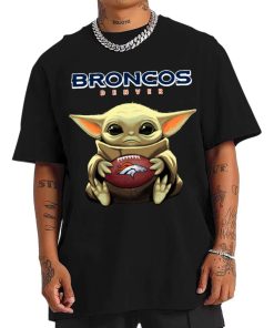 T Shirt Men DSBB10 Baby Yoda Hold Duke Ball Denver Broncos T Shirt