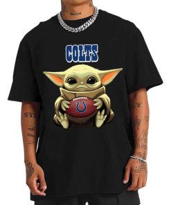 T Shirt Men DSBB14 Baby Yoda Hold Duke Ball Indianapolis Colts T Shirt