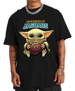 T Shirt Men DSBB15 Baby Yoda Hold Duke Ball Jacksonville Jaguars T Shirt