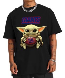T Shirt Men DSBB24 Baby Yoda Hold Duke Ball New York Giants T Shirt