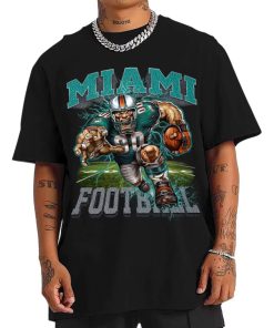 T Shirt Men DSMC02 Mascot Miami Dolphins T Shirt