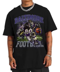 T Shirt Men DSMC08 Poe Mascot Baltimore Ravens T Shirt
