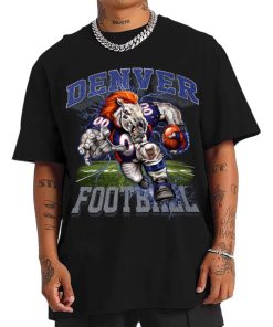 T Shirt Men DSMC14 Miles Horse Mascot Denver Broncos T Shirt