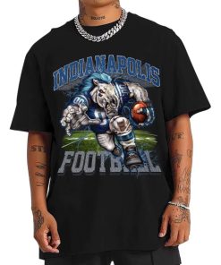 T Shirt Men DSMC19 Blue Mascot Indianapolis Colts T Shirt
