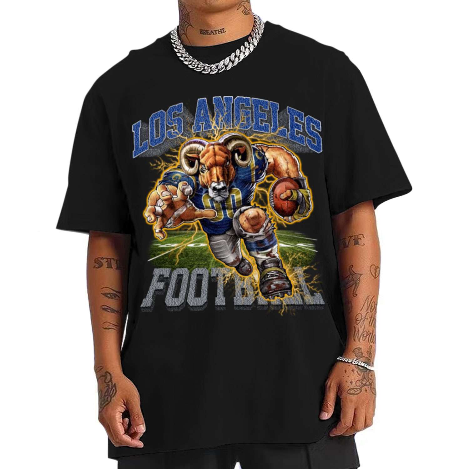 Rampage Mascot Los Angeles Rams T-Shirt