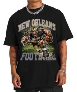 T Shirt Men DSMC26 Gumbo Mascot New Orleans Saints T Shirt