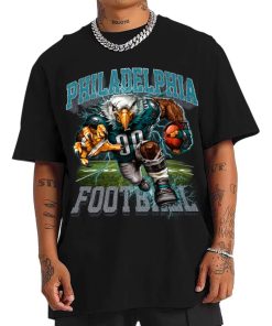 T Shirt Men DSMC27 Swoop Mascot Philadelphia Eagles T Shirt