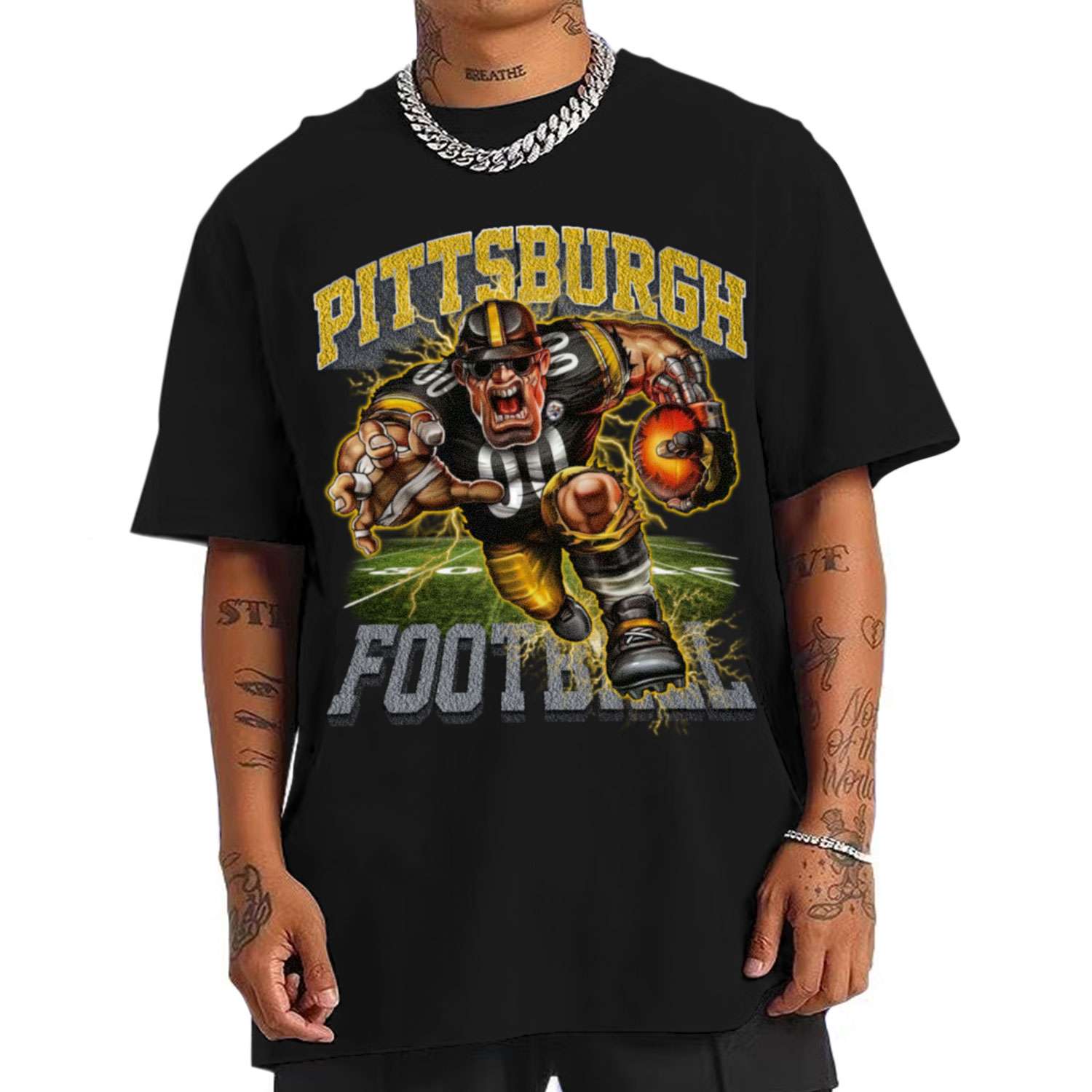 Steelers Stadium Short Sleeve Tee - Black