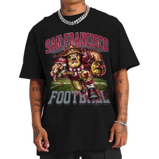 T Shirt Men DSMC29 Sourdough Sam Mascot San Francisco 49ers T Shirt